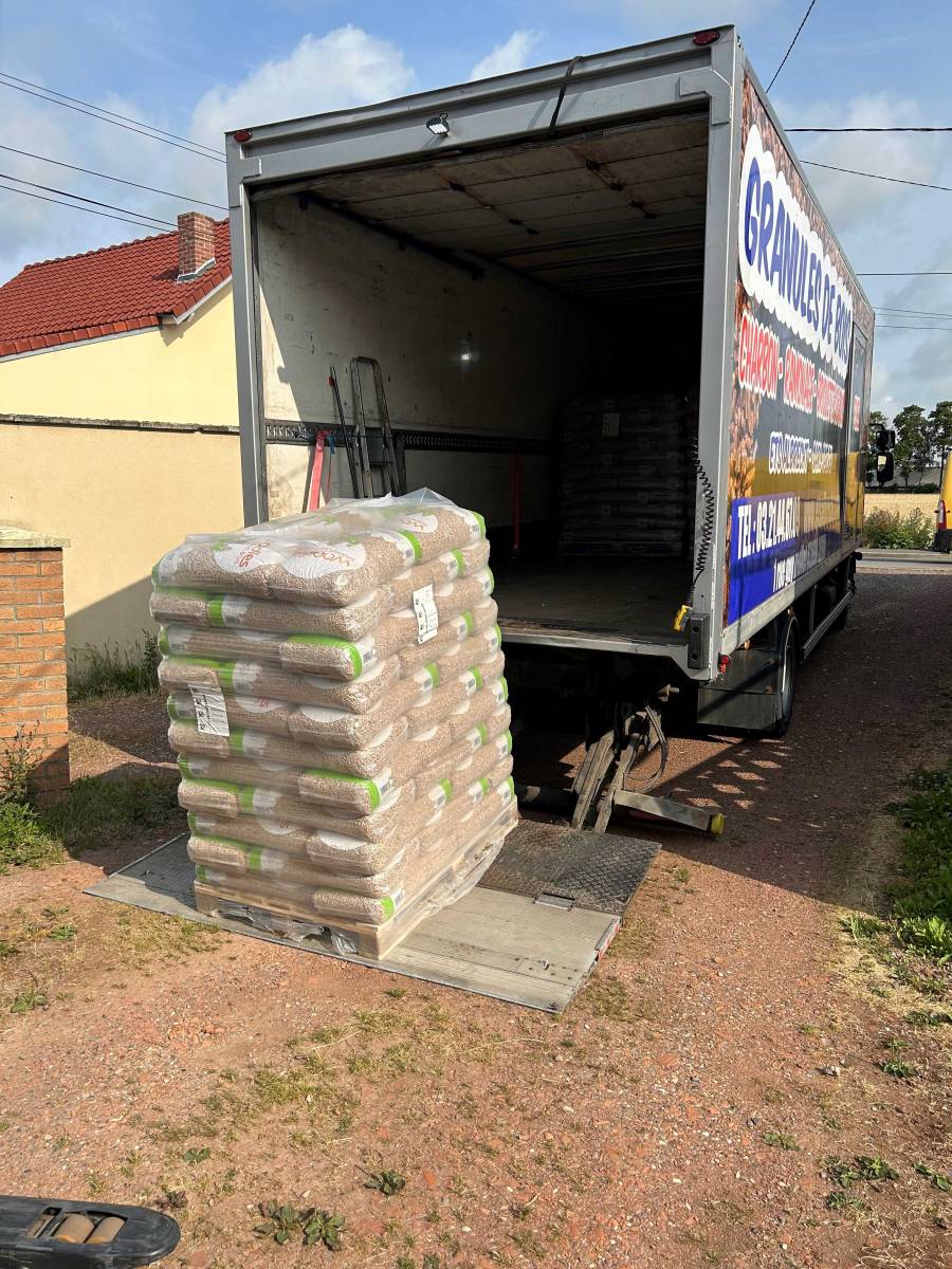 Livraison de pellet de bois EN+ A1 à Liévin dans le 62